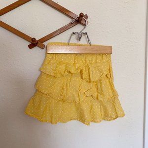 Mini Boden Yellow Polka Dot Skirt Size 5/6